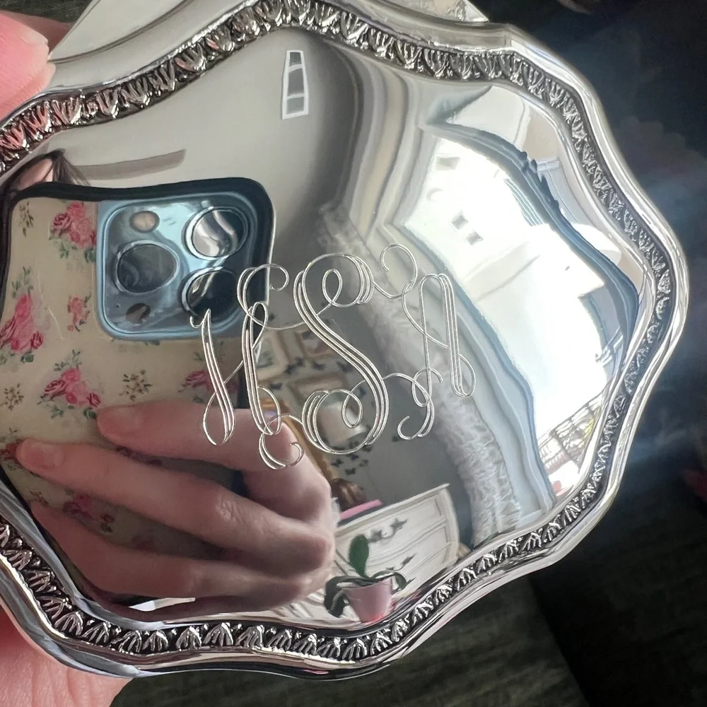 Silver Decorative Jewelry Box - Polished Silver Finish
